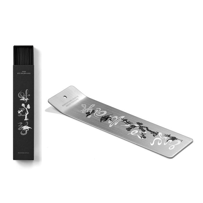Incense Gift Set BTS Official Merch, Incense Sticks 50pcs + Stainless Steel Holder, BTS / ARIRANG Scent