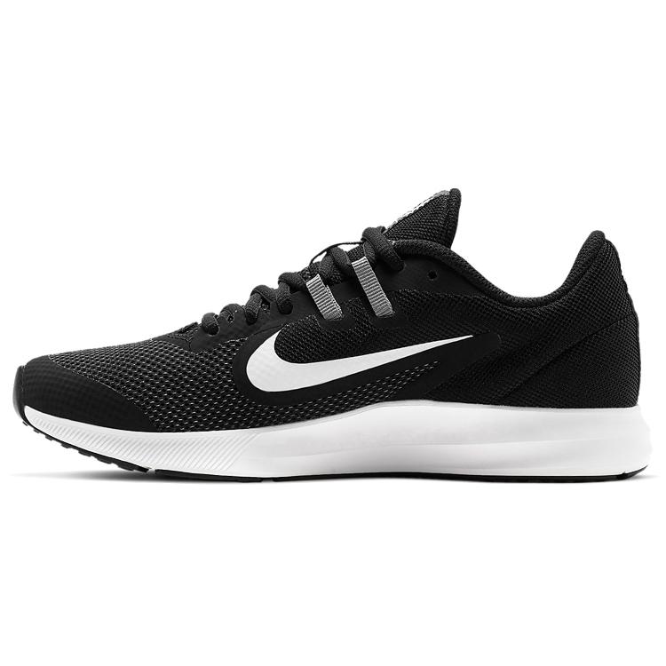 

Nike Downshifter 9 Abrasion Resistant Low top Kids Running Shoes Black White Teenagers AR4135-002 35.5