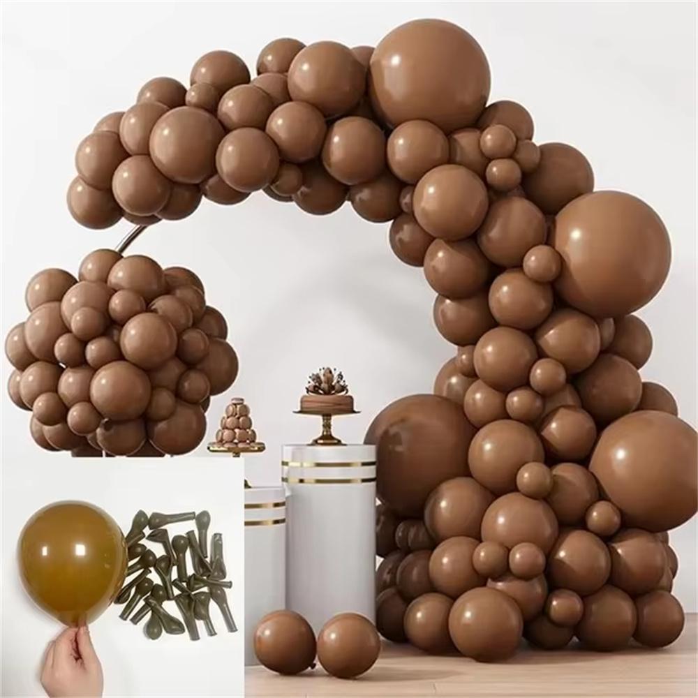 5/10/12inch Retro Sage Green Ballon Sand White Pink Blue Balloon Birthday Party Decoration Wedding Baby Shower Skin Brown Globos
