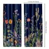 Set Of 2 Vintage Floral Wildflower Drapes Botanical Herb Design Curtains Bedroom Decoration Curtain Polyester Perfect For Sleeping Area