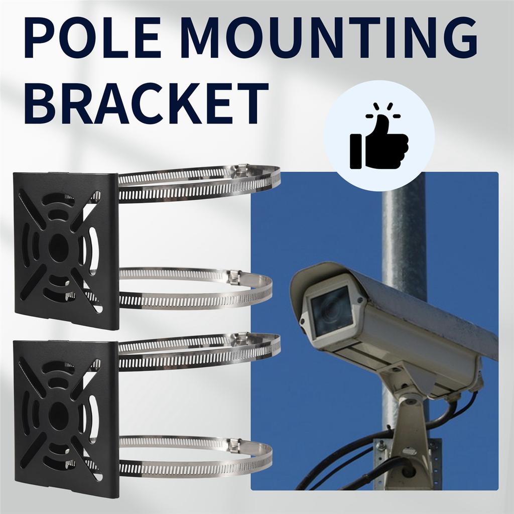 2025+Universal Vertical Pole Mount Camera Bracket Wall Mounting Bracket for CCTV Security Camera PTZ Dome (D)