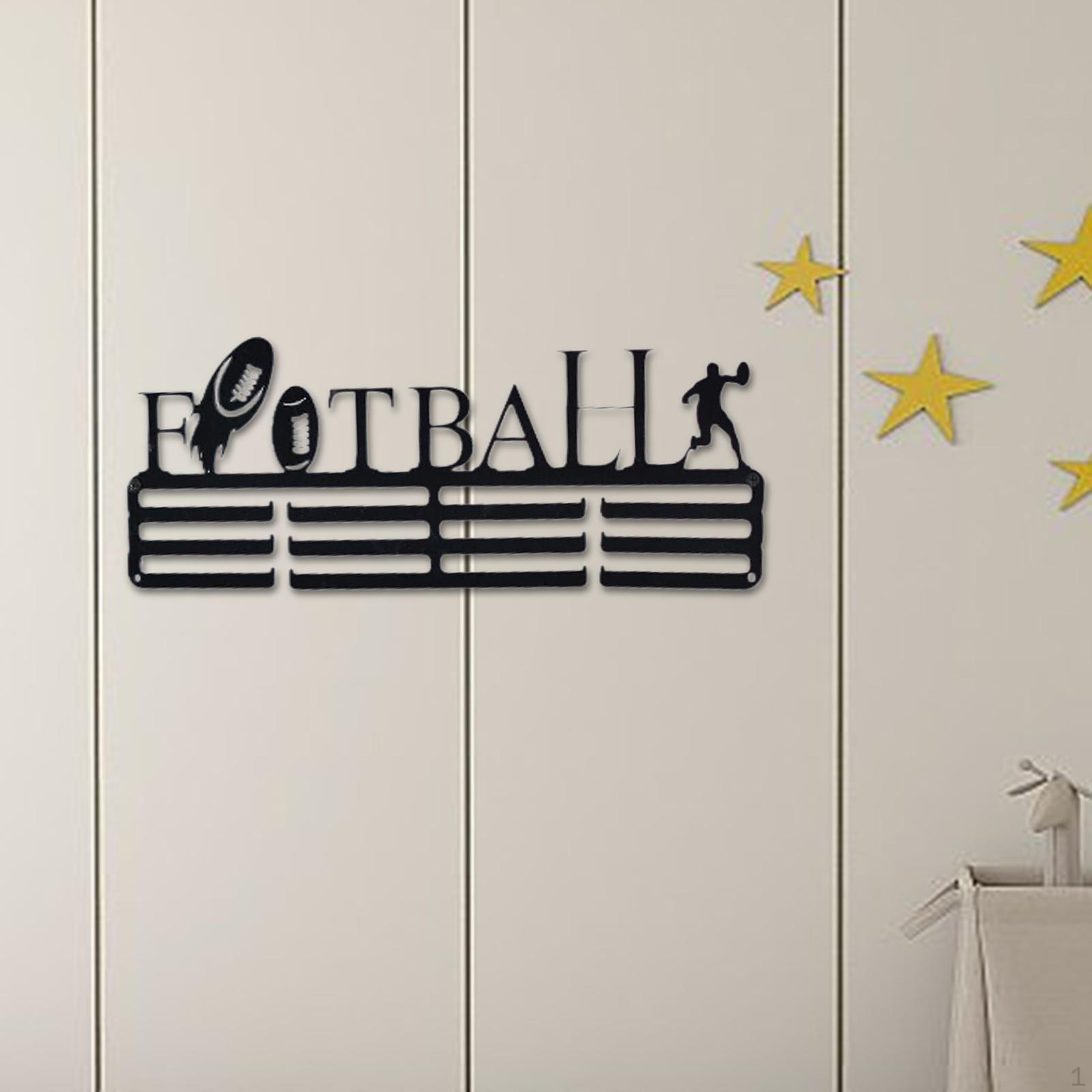 

Міцний тримач для медалей для демонстрації спортивних досягнень Football Pattern
