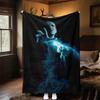 1pc dark magic wand smoke Outdoor Flannel Throw Blanket All Season Soft Warmth,Home Decor 1031259