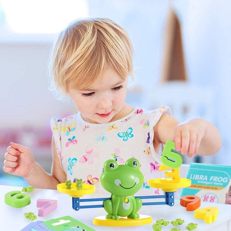 Balance Math Game Educational Toys  Learning Material Counting Toys - Fun Scale Balancing Toy Set for Boys Girls Xmas Gift