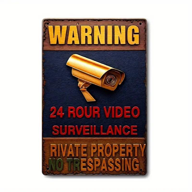 Metal Tin Poster Visual Effect Wall Art Decor Art Painting Retro Plaque Poster for Bar Club Wall Decor Retro Home Wall Plate