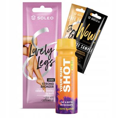 Soleo Lovely Legs 3x10ml Strong Leg Bronzer + Freebies