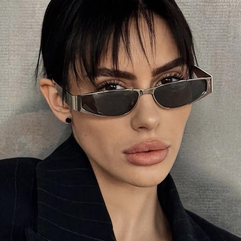 High-End 2025 Metal Cat-Eye Sunglasses for Women - European & American Influencer Style