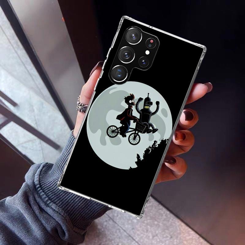 Cartoon F-Futuramas Phone Case For Samsung Galaxy S23 S24 S25 Edge S26 Ultra S22 + S21 Plus S20 FE Cover Silicone Print Shell Ga