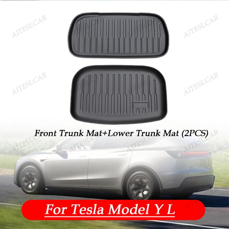 Custom TPE Car Floor Mats For Tesla Model YL Full Coverage Waterproof Anti-slip Durable All Weather Auto Foot Liners Car Interio