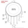 Auffällige Perlenkette Stern-Halskette Mädchen Einfacher Imitationsperlen-Choker