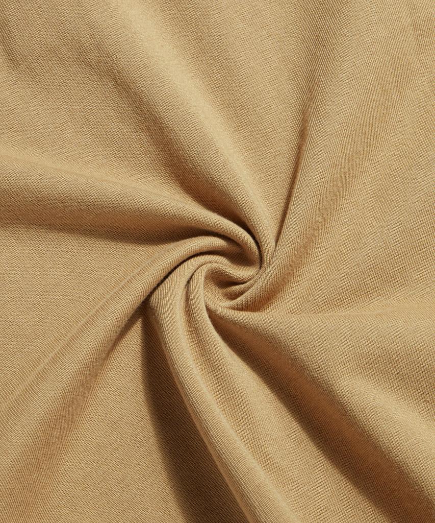 Beulonseun 10.6 Oz Cotton Short Sleeve Henley Tee Camel