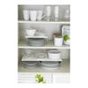 [Bulk Purchase Set of 2] Yamazaki Jitsugyo Tableware Storage Plate Dish Storage L White 2960 | Dish Stand Dish Rack 2 Tier Shelf Kitchen Dishes