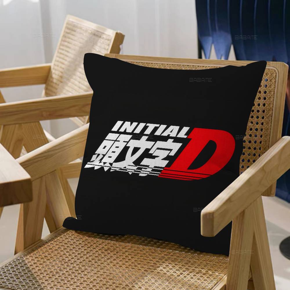 Anime IInitial D Pillow Cushion Cover Pillowcase Living Room Sofa Home Decor Customized
