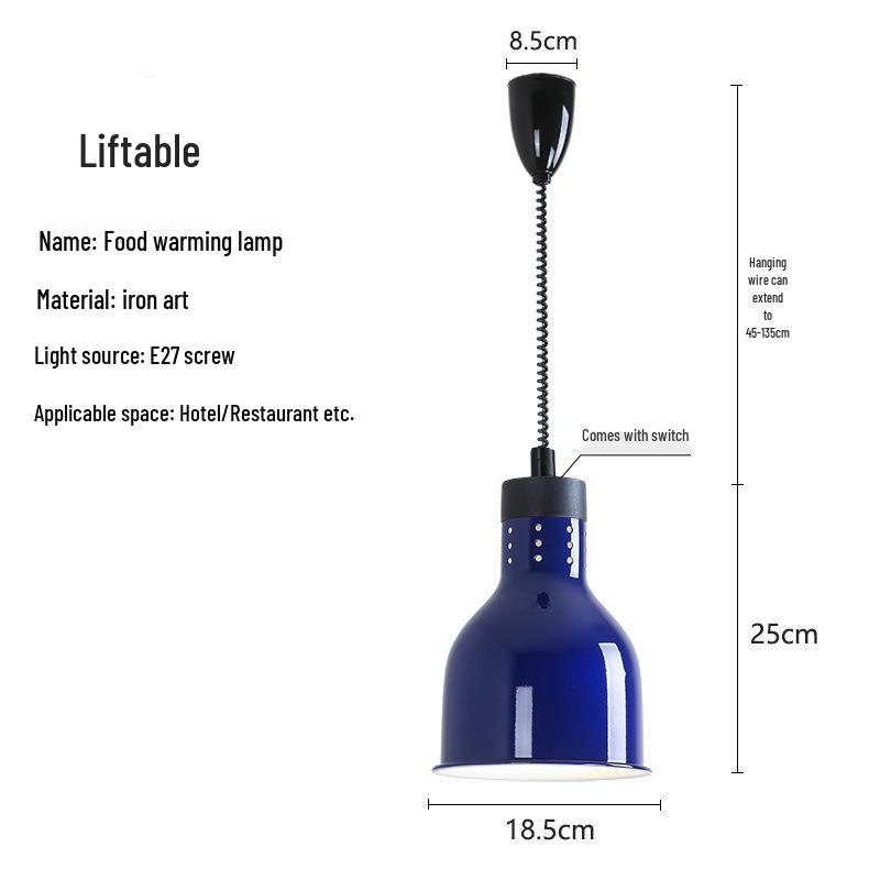 Retractable Japanese-Style Heat-Preserving Pendant Lamp for Buffets and Restaurants