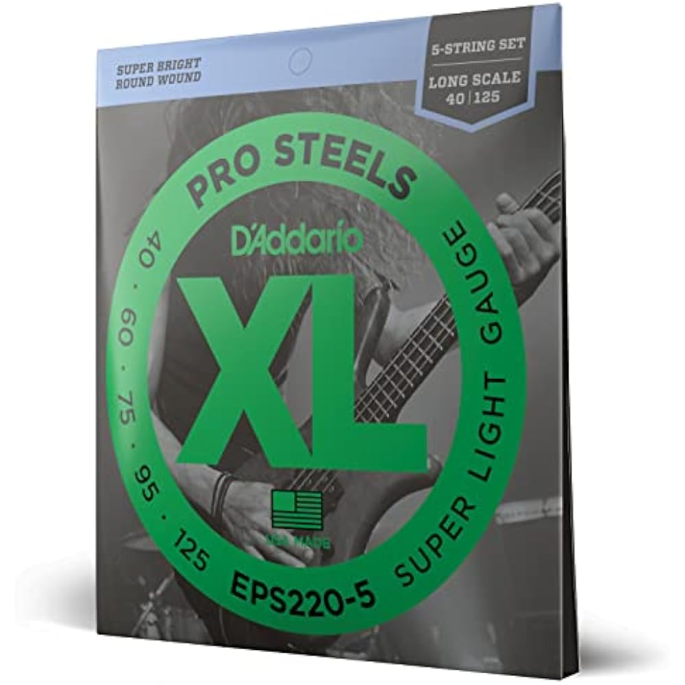 D Addario Daddario Bass String Prosteel Long Scale 5 String .040-.125 EPS220-5 [Domestic Genuine]