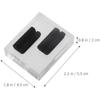 MUSISALY Acrylic Ring Display Stand Double Slot Ring Storage Rack Small Jewelry Organizer Home Ac...