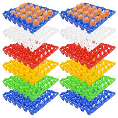 Confezione da 10 Cartoni per Uova in Blocco Vassoio per Uova in Plastica Cassette per Uova Cartoni per Uova in Plastica per la Casa Allevatori di Galline
