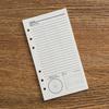 A6 40Sheets Loose Leaf Notebook Refill Spiral Binder Inner Page Grid Blank Line Diary Agenda PlannerSchool Stationery