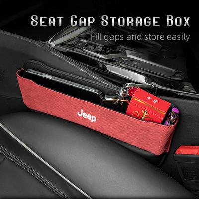 Car Interior Seat Storage Box Slit Gap Filler Accessories For Grand Cherokee Wrangler JK Gladiator Compass Renegade Patriot