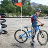 Bike Flag with Adjustable Height Pole for Bicycle Golf Cart Off-Road Dune High Visibility Whip Safety Flagpole for Kids Trailer Beach Ride
