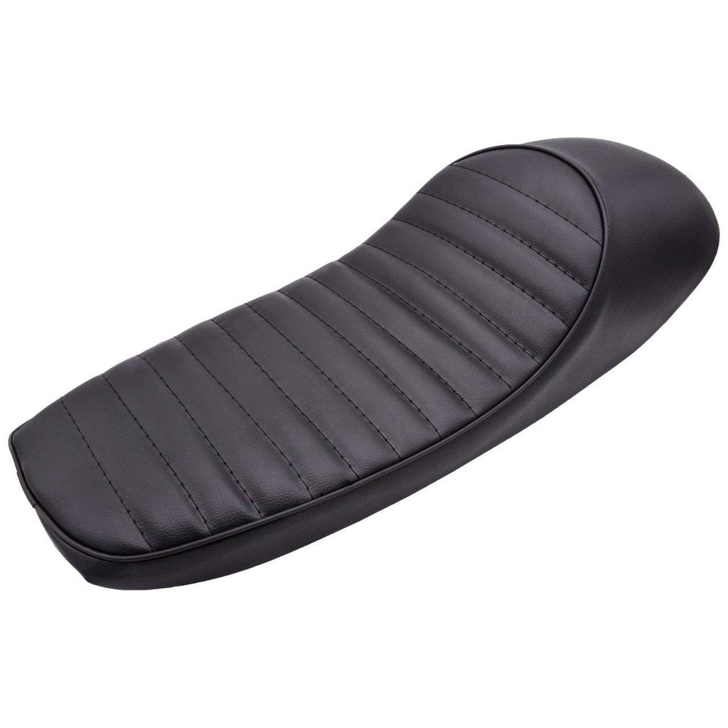 Karun Motorcycle Cafe Racer Seat Hump 24.5" Vintage Saddle Seat for CB GB GL CBR GS XJ XJ550 XT500 XS650 SR500 RD40