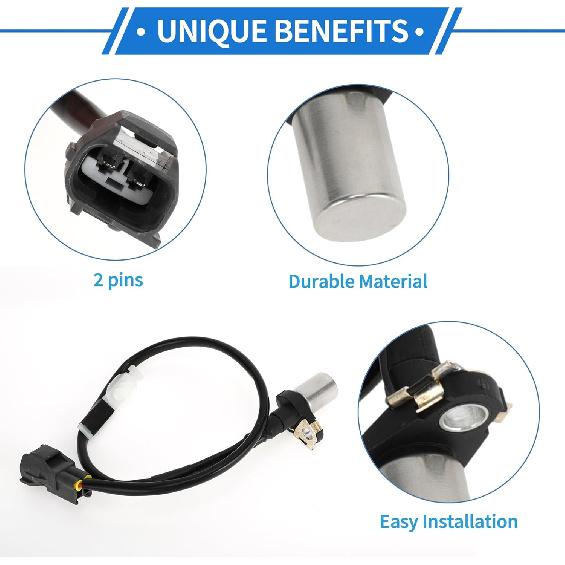 1 Pc Crankshaft Position Sensor for Toyota Supra 3.0 1993-1998 Sturdy Metal Plastic Black Engine Crank CKP Sensor