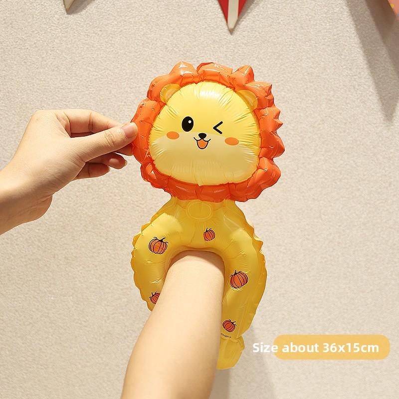 Children's Cartoon Wrist Balloons, Birthday Decorations, Kindergarten Small Gifts, Holding Inflatable Wristbands, Setting Up Stalls, Toys