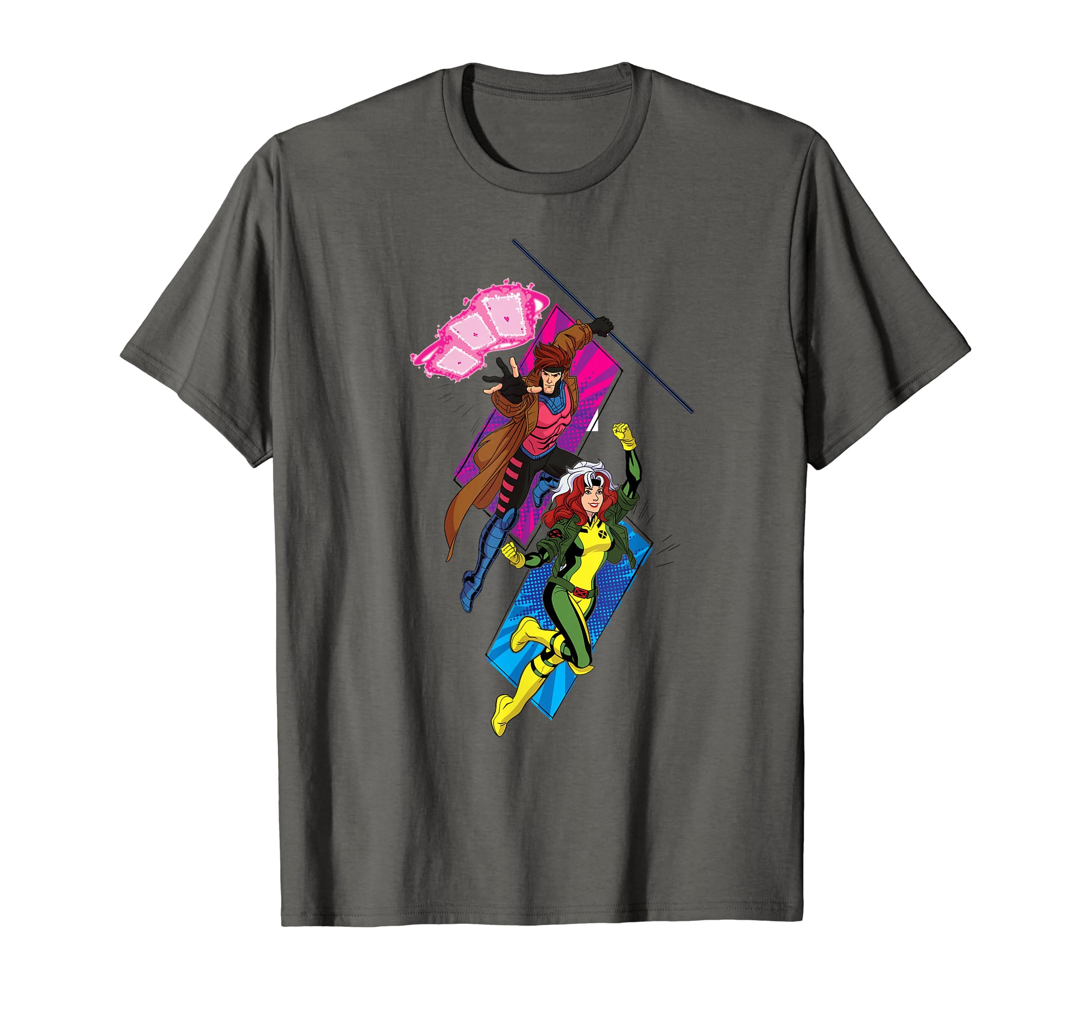 

Marvel Studios X-Men 97 Gambit and Rogue Superhero Team-Up T-Shirt