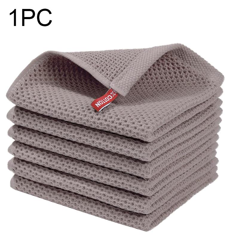 100% Cotton Kitchen Towel Ultra Soft Cleaning Cloth Waffle Honeycomb Cleaning Cloth Household Kitchen Accessories