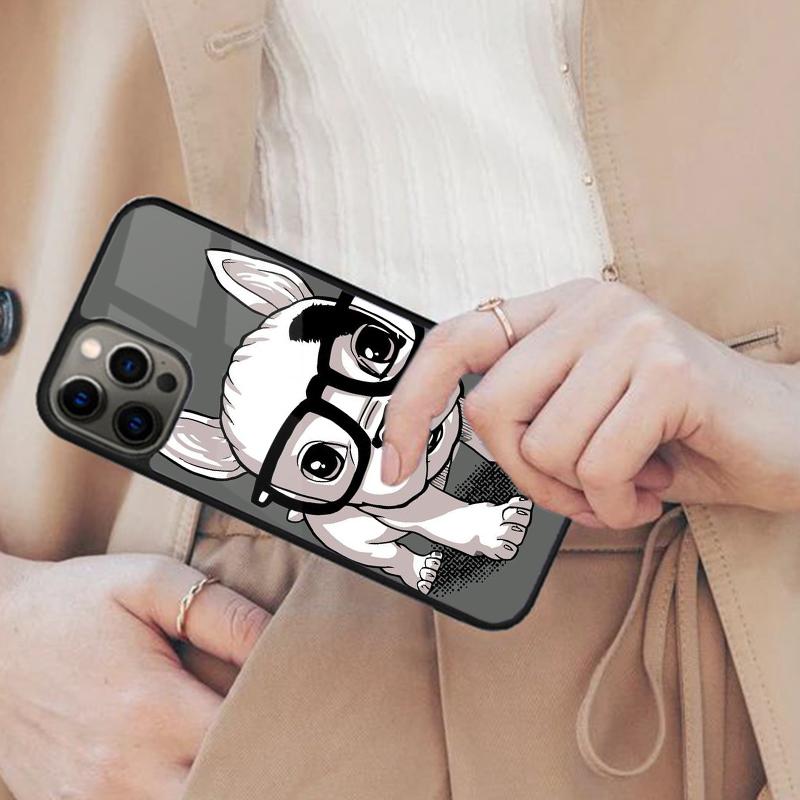 

French Bulldog Puppy Funny Cute Magnetic Phone Case For APPLE iPhone 17 Air 16 14 13 12 Pro Max 15 Plus MagSafe Cover iPhone 14