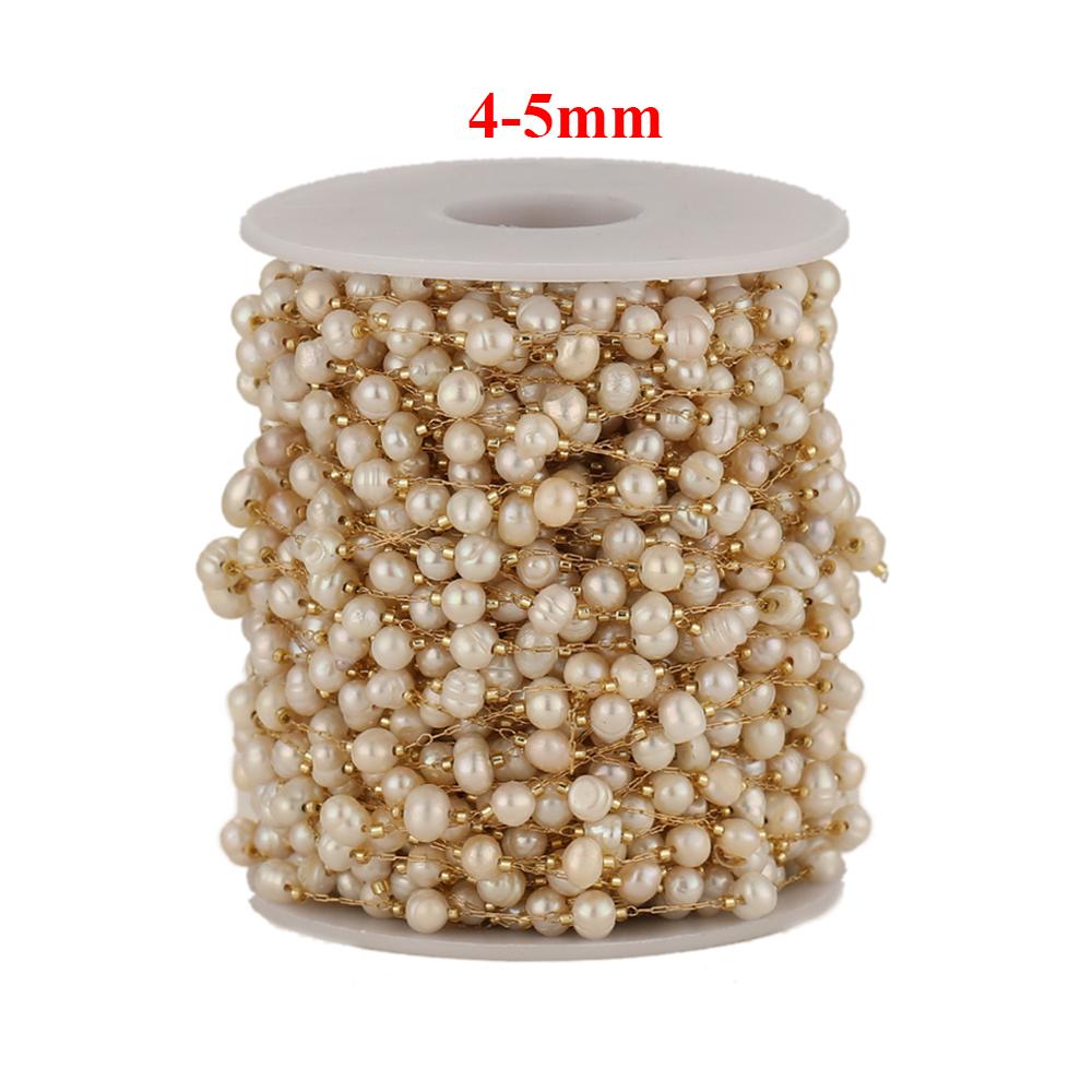

1 Meter Stainless Steel Irregular Real Natural Pearl Chains Jewelry Making Necklace DIY Bracelet Accessories Earrings Pendants