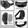 Marib select Genuine Leather Waist Bag for Sheepskin Frees c535 Bag/Body Men, Black, Leather, Hands,