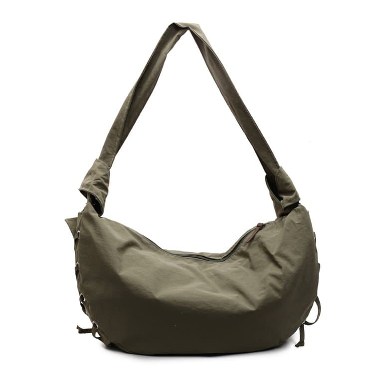 Simple Nylon Drawstring Tote Bag Women's Shoulder Bag