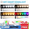 1/5/10PCS 10W RGB Smart Spotlight Bluetooth Ceiling Lamp RGB Lamp APP Remote Control Color Changing Light for Living Room Decor