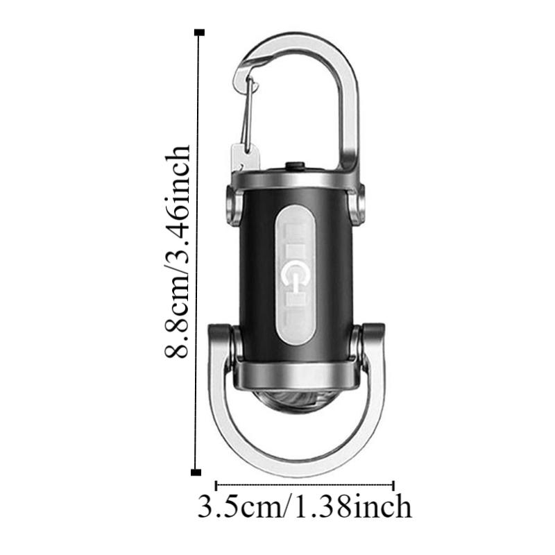 High Bright Mini Keychain Flashlight Portable Emergency Work Lights  For Camping Fishing Walking