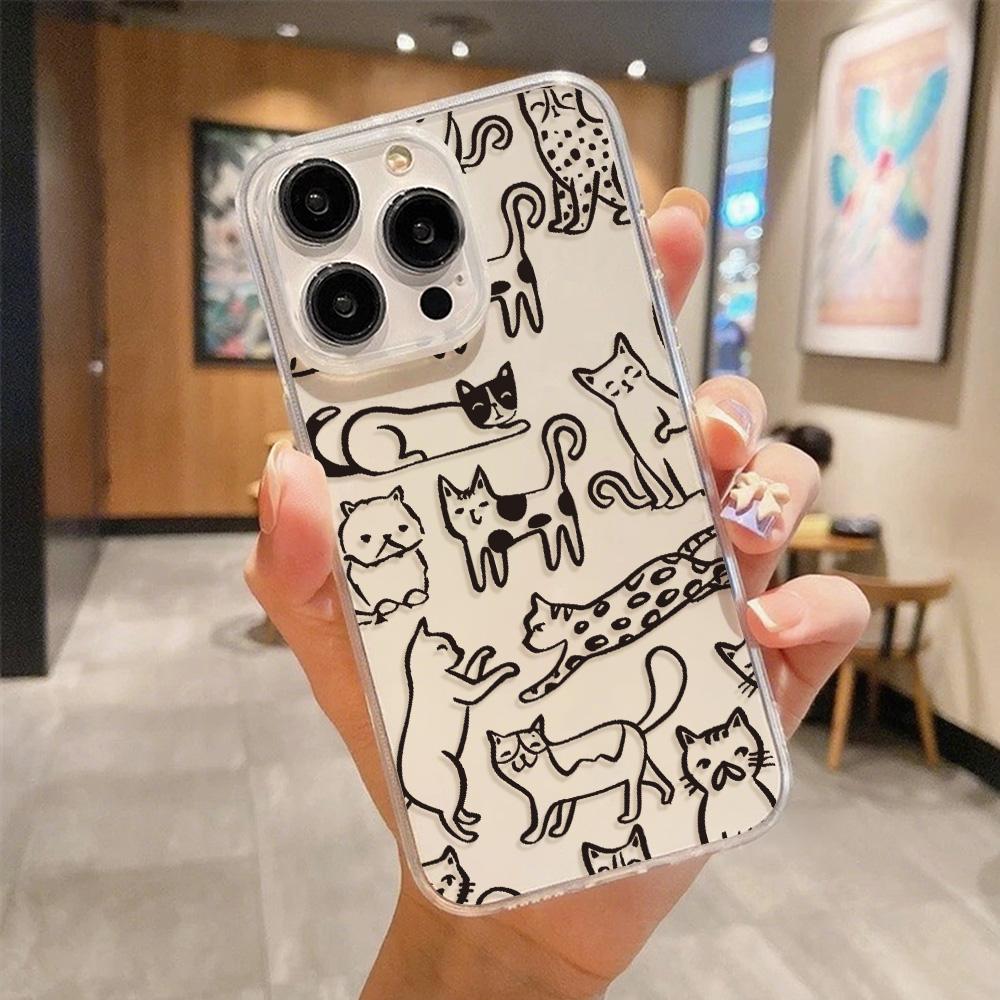 Acrylic Phone Case For iPhone 11 13 16 ProMax Case iPhone 13 14 15 ProMax 12 13 ProMax Case Samsung A55 A05S A54 A06 S22 A15 S23 A12 A22 A52S Cartoon