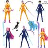 8PCS Witch Hunter Group Figure Set, Kpop Demon Hunter Tiger Character Doll Model, Anime Desktop Decor Collectible Gift for Fans