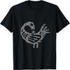 Sankofa Schwarzes Muster Afrozentrisches Adinkra-Symbol T-Shirt