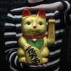 Estatueta Gato da Sorte Maneki Neko Gato do Dinheiro