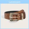 Fashion Flower Pattern Metal Buckle Decoration Women Casual Belt For In Winter