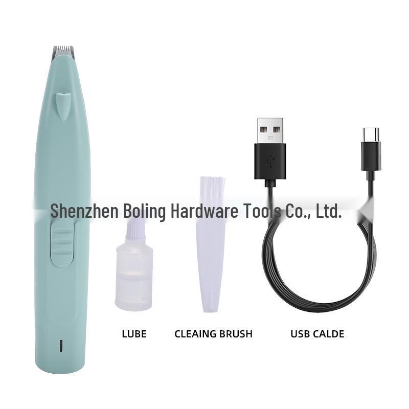 

Electric Pet Paw Hair Trimmer for Cats and Dogs - Grooming Clippers for Paws and Pads Rechargeable зелений