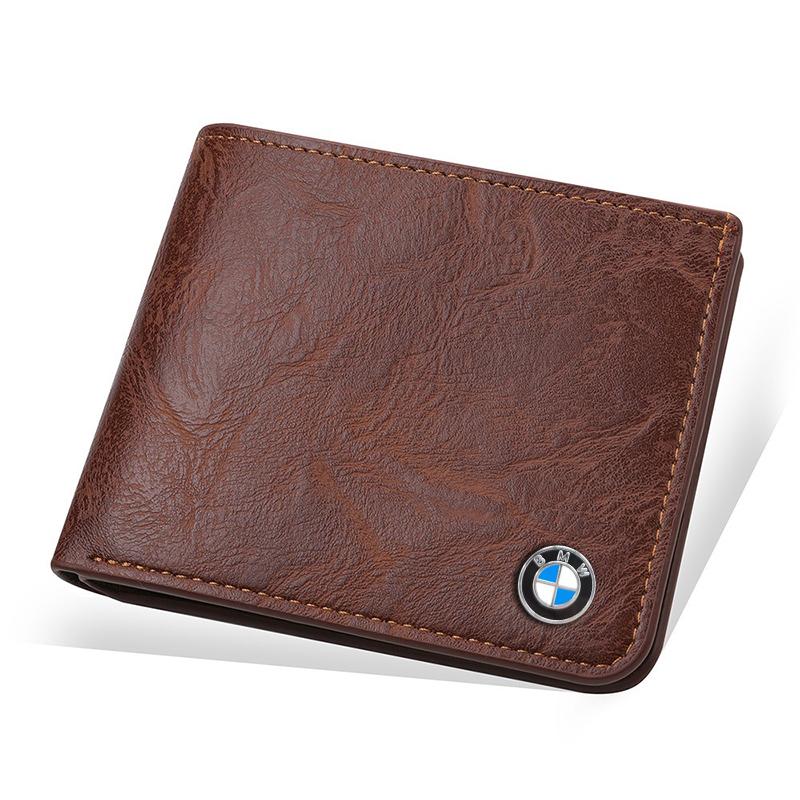 Vintage Leather Car Metal Logo Wallet Credit Card Bag Purses For BMW F25 F26 F16 F15 F34 F07 F40 F10 F45 F46 G20 G22 G23 G12 F13 rldf93