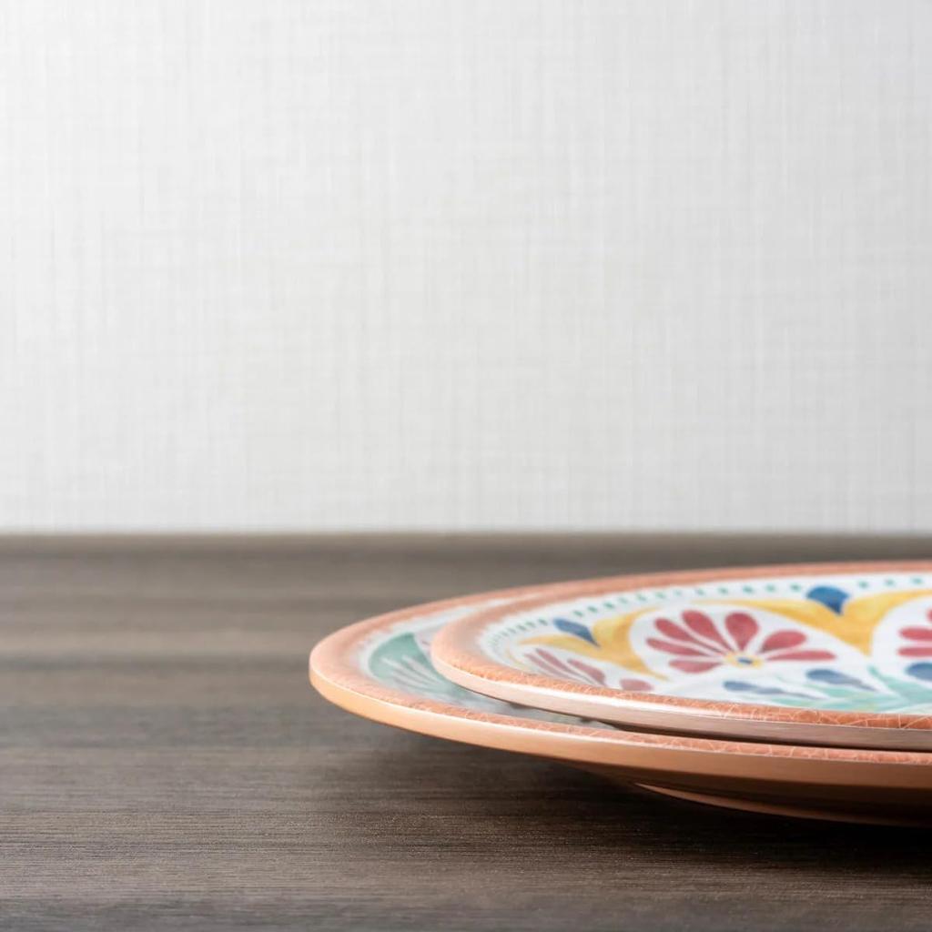 TarHong Rio Medallion Dinner Melamin Spülmaschinenfest Perfekt für Draußen und PAN1105DPMB Teller, 27cm, Bruchfestes Geschirr, Kunststoff, Sicher, Stilvoll,