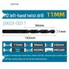 Capson M2 High-Speed Steel Left-Hand Twist Drill Bit for Stainless Steel, Straight Shank, 1-16mm