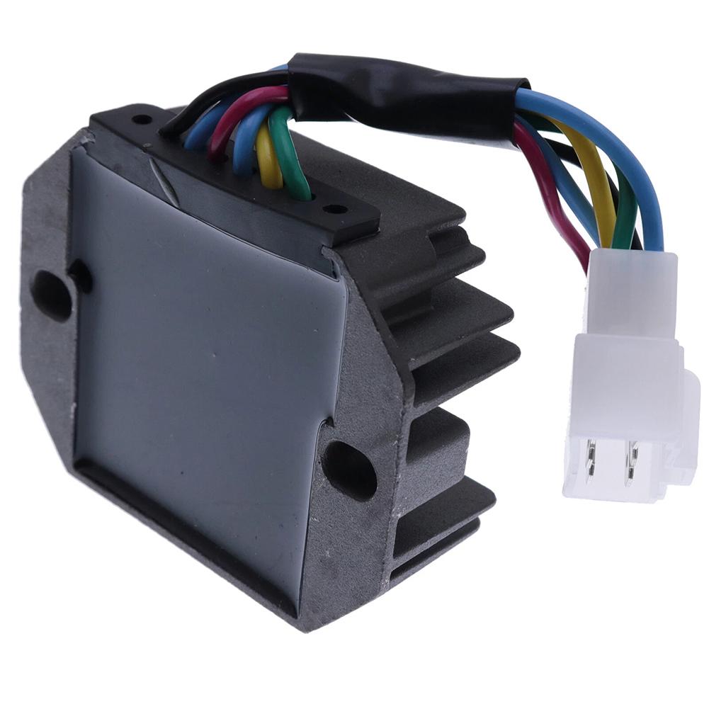CH15589 12V Regulator Tractor Voltage Regulation 6-wire Connector Metal Construction Stable Voltage Output For JD650