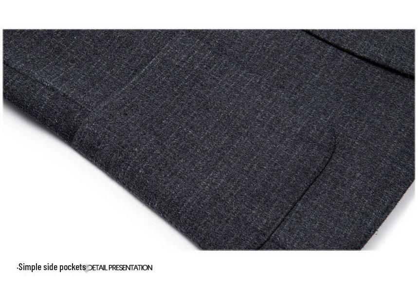 Men's Double-Faced Cashmere Stand Collar Coat: Zhongshan Suit, Middle-Aged Dad's Casual Woolen Overcoat for Autumn/Winter.
