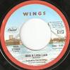 7inch Record WINGS - With A Little Luck 4559 Capitol Records 1978 Canada Rock Used