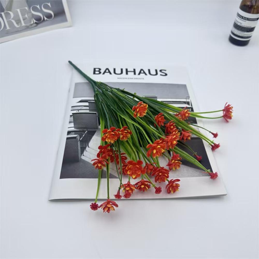 

35cm Simulated Camellia Japonica Bouquet 7 Heads Home and Garden Decoration Camellia Artificial Flowers Artificial Flowers