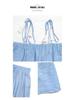 2026 European & American Resort Set: Textured Camisole Top & Wide-Leg Pants Two-Piece