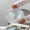 Irregular Straw Hat Glass Plate Frosted Texture Dessert Plate Trendy Glass Tray  Holiday Parties